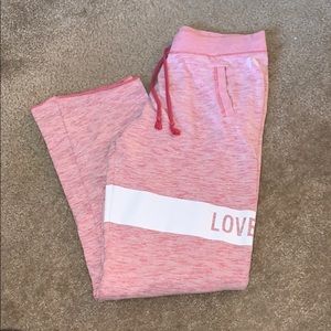 Women's Pink Jogger Pants Victoria Secrets
